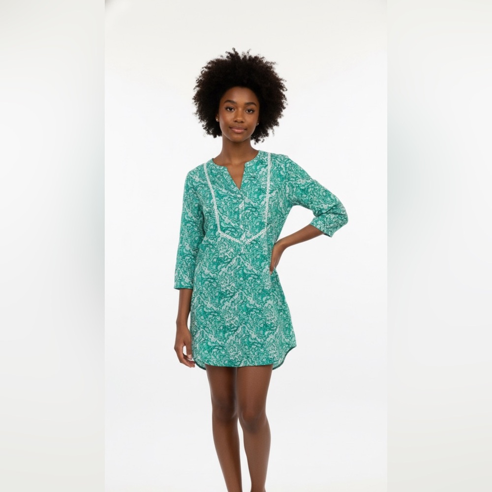 H&M green paisley  dress. Spring/ summer season start. 100% cotton
